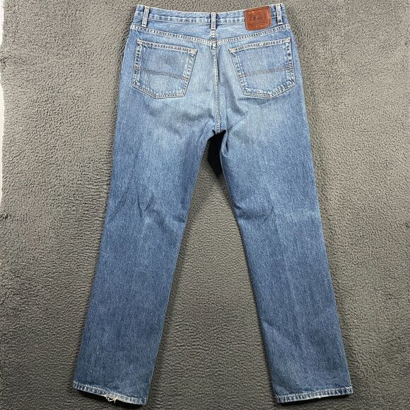 Vtg Polo Ralph Lauren Jeans Mens 35x32 Blue Medium Wash Straight Fit Y2K 90s - Picture 5 of 15